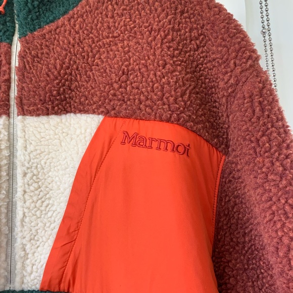 Marmot Noland 1/2 zip Sherpa Fleece Sweater Mens sz XXL Like New! - Picture 2 of 6